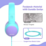 Kids Headphones with Limited Volume, Cat Ear Toddler Headphones, Wired Headphone over Ear for Boys and Girls,Stereo Sound Foldable 3.5Mm Headset for Children - Image 6