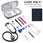 Hard Stethoscope Case, Large Stethoscope Carrying Case with ID Slot, Compatible with 3M Littmann/Adc/Omron/Mdf Stethoscope Includes Mesh Pocket for Nurse Accessories (Volcanic Grey) - Image 7