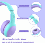 Kids Headphones with Limited Volume, Cat Ear Toddler Headphones, Wired Headphone over Ear for Boys and Girls,Stereo Sound Foldable 3.5Mm Headset for Children - Image 3