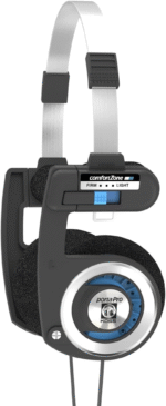Porta Pro Black On-Ear Headphones, Retro Style, Collapsible Design, Case Included, Black - Image 7