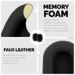 Replacement Earpads for Sony MDR 7506 Headphones - Quality Vegan Leather, Memory Foam Comfort, Long Lasting & Durable, Also Works with Headphones like Steelseries Arctis, ATH-M50X & More - Image 6
