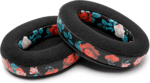 Padz Velour - the Ultimate Upgraded Earpads by Wicked Cushions - Compatible with Audio Technica, Hyperx, Steelseries Arctis & More - Extra Thick - Bigger Opening - Softer Memory Foam | Black Floral - Image 7