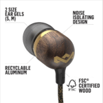 Smile Jamaica: Wired Earphones with Microphone, Noise Isolating Design, and Sustainable Materials, Brass - Image 4