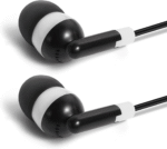 Bulk Earbuds Headphones Wholesale KWA-08-W Earphones, 100 Pack Disposable Ear Buds Bulk Individually Wrapped Headphones for School Classroom Students White - Image 2