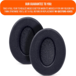 Padz Velour - the Ultimate Upgraded Earpads by Wicked Cushions - Compatible with Audio Technica, Hyperx, Steelseries Arctis & More - Extra Thick - Bigger Opening - Softer Memory Foam | (Black) - Image 4