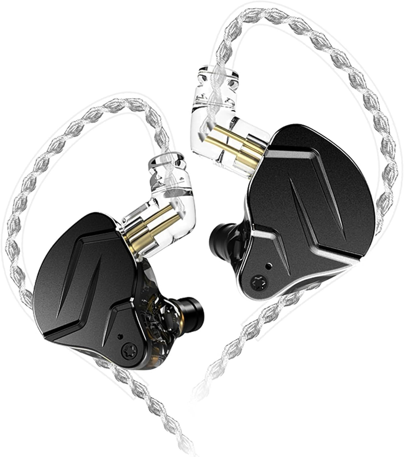 02dcc035b38301571356834e9a01f6f4.png KZ ZSN PRO X Hifi in Ear Monitor IEM Headphones, 1BA 1DD Earbud Headphone Dual Driver Drummer Musician Earphone Stereo Headset with Removable C Pin Cable for Church (NO Mic, Dark Black)…… - Image 1