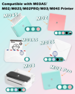 Golden Self-Adhesive Thermal Paper, Glossy Printable Sticker Paper Label for  M02/M02 Pro/M02S/P2S/M03/M04S Mini Sticker Printer, 50Mm X 3.5M, Diameter 28Mm, 3-Rolls - Image 6