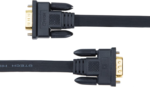 Thin Computer Monitor VGA Cable 6Ft Standard 15 Pin Connector Male to Male VGA Cord Flat Wire for Desktop (6 Feet, Black) - Image 5