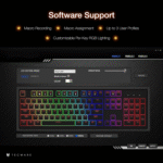 Phantom 87 Key RGB Mechanical Gaming Keyboard | Outemu Red Switch | 16.8M Color LED Lighting | 18 Pre-Set | Low Latency | N-Key Rollover | Software Customizable Keys | Wired USB Connection - Image 5