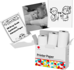 Golden Self-Adhesive Thermal Paper, Glossy Printable Sticker Paper Label for  M02/M02 Pro/M02S/P2S/M03/M04S Mini Sticker Printer, 50Mm X 3.5M, Diameter 28Mm, 3-Rolls - Image 14