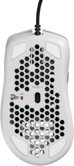 Model D Wired Gaming Mouse - 68G Superlight Honeycomb Design, RGB, Ergonomic, Pixart 3360 Sensor, Omron Switches, PTFE Feet, 6 Buttons - Glossy White - Image 7