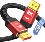 8K Displayport Cable 1.4, VESA Certified 6.6FT DP Cord (8K@60Hz, 4K@144Hz, 2K@240Hz), 32.4Gbps Display Port Cable for Gaming Monitor, Graphic, PC, HDR/HDCP 2.2/Freesync/G-Sync, Braided, Grey - Image 11