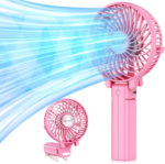 Portable Handheld Fan, Powerful+Durable+4000Mah+180° Foldable, Mini Table Fans with USB Rechargeable Battery Operated Cooling Accessories for Personal Use, Travel, Office Black - Image 11