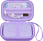 Hard Case for HP Sprocket 2X3 Portable Instant Photo Printer, Zipper Mesh Pocket Fits Photo Paper and Cable, Black - Image 18