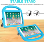 Kids Case for Ipad Mini 5/4/3/2/1 (7.9"), Durable Shockproof Protective Handle Bumper Stand Cover with 2*Screen Protectors for 7.9 Inch Apple Ipad Mini 5Th/4Th/3Rd/2Nd/1St Generation, Blue - Image 3