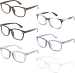 6 Pack Blue Light Blocking Glasses for Women Men – Stylish Computer & Gaming Glasses, Fashion Square Frame Eyewear - Image 16