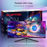30-Inch Curved Gaming Monitor 21:9 2560X1080 Ultra Wide/ Slim HDMI Displayport up to 200Hz Build-In Speakers, Metal Black (C305B-200UN1) - Image 4