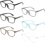 6 Pack Blue Light Blocking Glasses for Women Men – Stylish Computer & Gaming Glasses, Fashion Square Frame Eyewear - Image 12