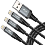 10 Ft Iphone Charger Cord 3Pack Long Mfi Certified Lightning Cable 10 Feet Braided USB Iphone Charging Cord with Apple Iphone 14 13 12 11 Pro Max XS XR X 8 7 6 5 plus Ipad