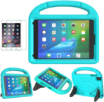Kids Case for Ipad Mini 5/4/3/2/1 (7.9"), Durable Shockproof Protective Handle Bumper Stand Cover with 2*Screen Protectors for 7.9 Inch Apple Ipad Mini 5Th/4Th/3Rd/2Nd/1St Generation, Blue - Image 12