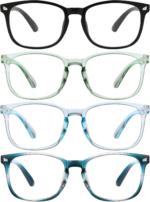 6 Pack Blue Light Blocking Glasses for Women Men – Stylish Computer & Gaming Glasses, Fashion Square Frame Eyewear - Image 17