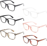 6 Pack Blue Light Blocking Glasses for Women Men – Stylish Computer & Gaming Glasses, Fashion Square Frame Eyewear - Image 15