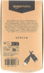 USB-A 2.0 Extension Cable, for Printer, Mouse or Keyboard, Male to Female, 480Mbps Transfer Speed, 6.5 Foot, Black - Image 8