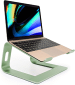 Ergonomic Aluminum Laptop Mount | Computer Stand & Holder - Compatible with Macbook, HP, Lenovo, Samsung, Huawei & More (10-17.3" Laptops) - Rose Gold - Image 12