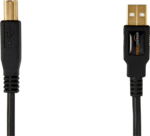 USB-A to USB-B 2.0 Cable for Printer or External Hard Drive, Computer Compatible, Gold-Plated Connectors, Black, 6 Foot - Image 3