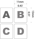 2PCS Universal English Keyboard Stickers, Matte Replacement English Keyboard Stickers with White Font on Black Background for Laptops and Desktops, Keyboard Alphabet Stickers - Image 5