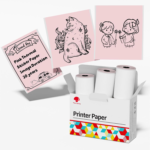 Golden Self-Adhesive Thermal Paper, Glossy Printable Sticker Paper Label for  M02/M02 Pro/M02S/P2S/M03/M04S Mini Sticker Printer, 50Mm X 3.5M, Diameter 28Mm, 3-Rolls - Image 15