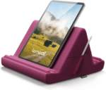 Tablet Pillow Holder Stand - Tablet Pillow Soft Pad Dock for Lap, Bed and Desk with Pocket & 4 Viewing Angles, for Ipad Pro 13, 11, 12.9, Air, Mini, Kindle, Iphone, 4-13" Devices, Black - Image 9