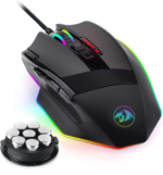 M801 Wireless Gaming Mouse, RGB Gaming Mouse with MMO 9 Programmable Macro Editing Buttons, up 16000 Adjustable DPI, Rapid Fire Button for Game, Windows,Pc - Wireless, Black - Image 7