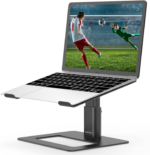 Laptop Stand, Ergonomic Aluminum Height Adjustable Computer Stand Laptop Riser Holder for Desk, Compatible with Macbook Pro/Air, Dell, Lenovo, HP, Samsung, More Laptops 11-17" - Image 9