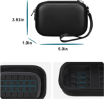 Hard Case for HP Sprocket 2X3 Portable Instant Photo Printer, Zipper Mesh Pocket Fits Photo Paper and Cable, Black - Image 4