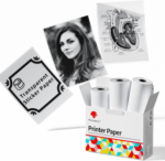 Golden Self-Adhesive Thermal Paper, Glossy Printable Sticker Paper Label for  M02/M02 Pro/M02S/P2S/M03/M04S Mini Sticker Printer, 50Mm X 3.5M, Diameter 28Mm, 3-Rolls - Image 11