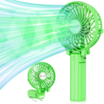 Portable Handheld Fan, Powerful+Durable+4000Mah+180° Foldable, Mini Table Fans with USB Rechargeable Battery Operated Cooling Accessories for Personal Use, Travel, Office Black - Image 13