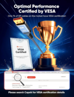 8K Displayport Cable 1.4, VESA Certified 6.6FT DP Cord (8K@60Hz, 4K@144Hz, 2K@240Hz), 32.4Gbps Display Port Cable for Gaming Monitor, Graphic, PC, HDR/HDCP 2.2/Freesync/G-Sync, Braided, Grey - Image 2