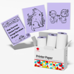 Golden Self-Adhesive Thermal Paper, Glossy Printable Sticker Paper Label for  M02/M02 Pro/M02S/P2S/M03/M04S Mini Sticker Printer, 50Mm X 3.5M, Diameter 28Mm, 3-Rolls - Image 9