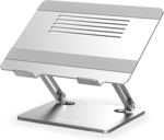 Laptop Stand, Adjustable Laptop Riser with Slide-Proof Silicone and Protective Hooks, Laptop Stand for Laptop up to 17 Inches, Laptop Holder Compatible for Macbook, Laptop-Black - Image 9