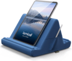Tablet Pillow Holder Stand - Tablet Pillow Soft Pad Dock for Lap, Bed and Desk with Pocket & 4 Viewing Angles, for Ipad Pro 13, 11, 12.9, Air, Mini, Kindle, Iphone, 4-13" Devices, Black - Image 10