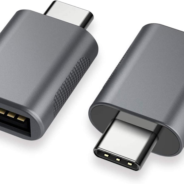 USB-C to USB 3.0 Adapter (2-Pack), Thunderbolt 4/3 to USB Female OTG for Macbook 2025, Ipad 2025, Samsung, More Type-C Devices
