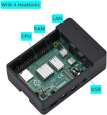 Case for Raspberry Pi 4, ABS Pi 4 Case with Cooling Fan, Pi 4 Heatsink, Simple Removable Top Cover for Pi 4 Model B/ 4B - Image 8
