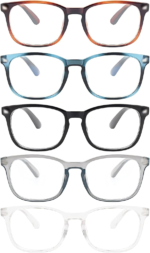 6 Pack Blue Light Blocking Glasses for Women Men – Stylish Computer & Gaming Glasses, Fashion Square Frame Eyewear - Image 10